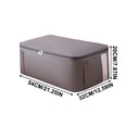 thumbnail image 2 of Boovnll Clothes Storage Bins with Lids, 35L Extra Large Capacity Storage Bags with Reinforced Handles & Zipper for Bedroom Comforters, Blankets, Clothes Organizer, Storage and Organization, 2 of 2