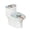 Easter Fresh and Cozy Style, variant on HELLHERO Polyester Fabric Bathroom Toilet Cover Set, Soft, Elastic Bottom U-Shaped Stretch, Elastic Installation