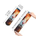 thumbnail image 2 of Uemuo Oil Painting Colorful Hamster Printed Crew Socks, Moisture-Wicking Socks, Athletic Socks for Men Breathable Cushion Socks Casual Sport Socks for Running Traveling, 2 of 6