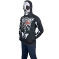 thumbnail image 3 of Notus Men’s Full Face Skeleton Skull Zip-Up Hoodie Sweatshirt Perfect for Halloween Costume Long Sleeve Sweatshirt Black L, 3 of 7