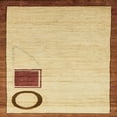 thumbnail image 1 of Ahgly Company Tapis d'Intérieur Carré Abstrait Chocolat Brun Uni, 5 Pieds Carré, 1 of 6