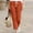 *Orange, variant on ClodeEU Women's Cotton Women's Daily Pants with Drawstring Waistband ,French Capri Jogger Pants Orange,Womens Plus M