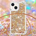 thumbnail image 3 of Funda FOXDOCK para iPhone 13 con Cuerda Ajustable, Brillo Líquido, Protección Antigolpes y Lente – Ideal para Regalo, 3 of 6