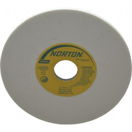 

Norton 7 Diam x 1-1/4 Hole x 1/4 Thick J Hardness 100 Grit Surface Grinding Wheel