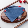 thumbnail image 5 of PJKOBMJ Denim Plaid Dog Bandana - Cotton Bandanas Handkerchiefs Scarfs Triangle Bibs Accessories for Small Medium Dogs Puppies Pets,S, 5 of 6