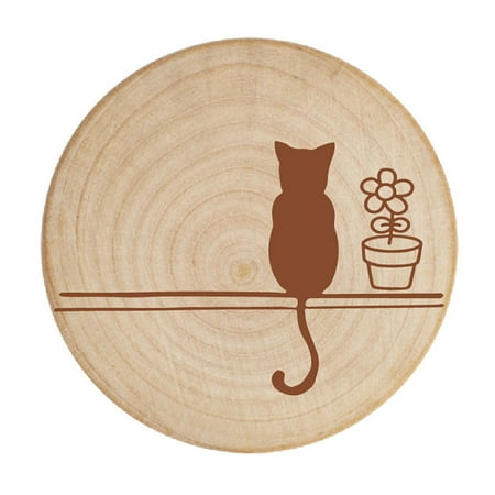 

Ekeka New Arrivals Gift Kitchen Wooden Round Bottle Opener Refrigerator Magnet Fixed Home Decor