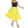 thumbnail image 6 of White Mark Women's Flared Midi Skirt, 6 of 6