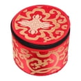 thumbnail image 3 of Homoyoyo Premium Red Singing Bowl Case with Auspicious Cloud Pattern, Cloth Carrying Bag for Meditation and Yoga, 3 of 5