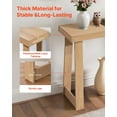 thumbnail image 6 of 36 in Console Table, Modern Desk Behind the Couch, Wooden Rectangle Entrance Desk, Narrow Long Sofa Table Accent Stand, Ideal for Hallway, Bedroom, Living Room, Foyer, Easy Assembly, Burlywood, 6 of 7