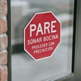 thumbnail image 3 of Pare Sonar Bocina Proceder Con Precaución (2 Pack) 10 inch X 10 inch Octagon Vinyl Label Decal Sticker Weather Resistant, UV Protected for Workplace, Made in the USA, 3 of 5