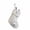 White-N, variant on hulanddfd 26 Letters Christmas Stockings - 6.69x5.91inches White Stocking with Silver Embroidered Initials and Silver Berries Branch Patterns Xmas Alphabet Hanging Decorations for Xmas Tree