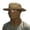Khaki, variant on Men's Outdoor Sun Hat with Detachable Face Cover Shield UPF 50+ Wide Brim Bucket Hat Foldable for Fishing Hiking Camping