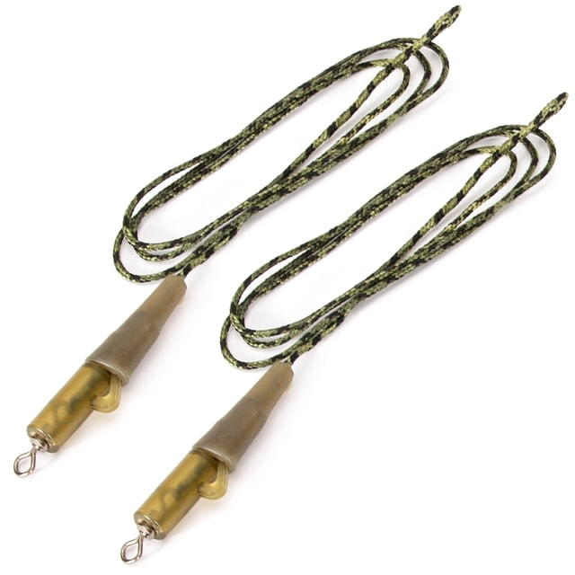 Graflsoa Rubber Clip Fishing Rig with Leadcore, ABS, and Copper Components, 60cm Length, 10g-12g Weight, Includes 2 Rigs (Type 1/2/3 Optional)