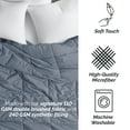 thumbnail image 6 of Southshore Fine Living, Inc. King Size Down Alternative Comforter, Cal King Comforter, Slate Blue, 6 of 9
