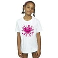 thumbnail image 1 of DC Comics T-Shirt en Coton pour Filles Superman Logo Cœurs et Étoiles Roses, 1 of 3