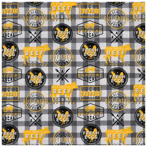 Farm Check Calico Cotton Fabric