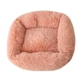 thumbnail image 3 of Cama para perros y gatos, cálida perrera, manta larga de felpa para dormir en invierno, casa para cachorros L rosa, 3 of 9