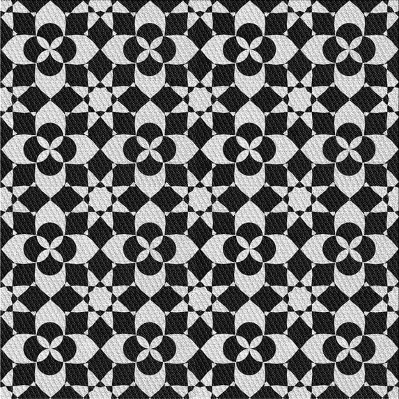 Ahgly Company Machine Washable Indoor Square Transitional Midnight Gray Area Rugs, 6' Square