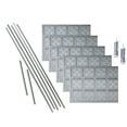 thumbnail image 1 of FASÄDE Traditional Style 10 Decorative Vinyl Backsplash 15 sq ft Kit in Argent Silver, 1 of 6