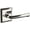 Lifetime Polished Nickel, variant on Baldwin 5141102PRIV 5141 Privacy Door Lever Set - Bronze