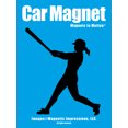 thumbnail image 1 of Magnets in Motion Softball Batter Swing Car Magnet Black, 1 of 4