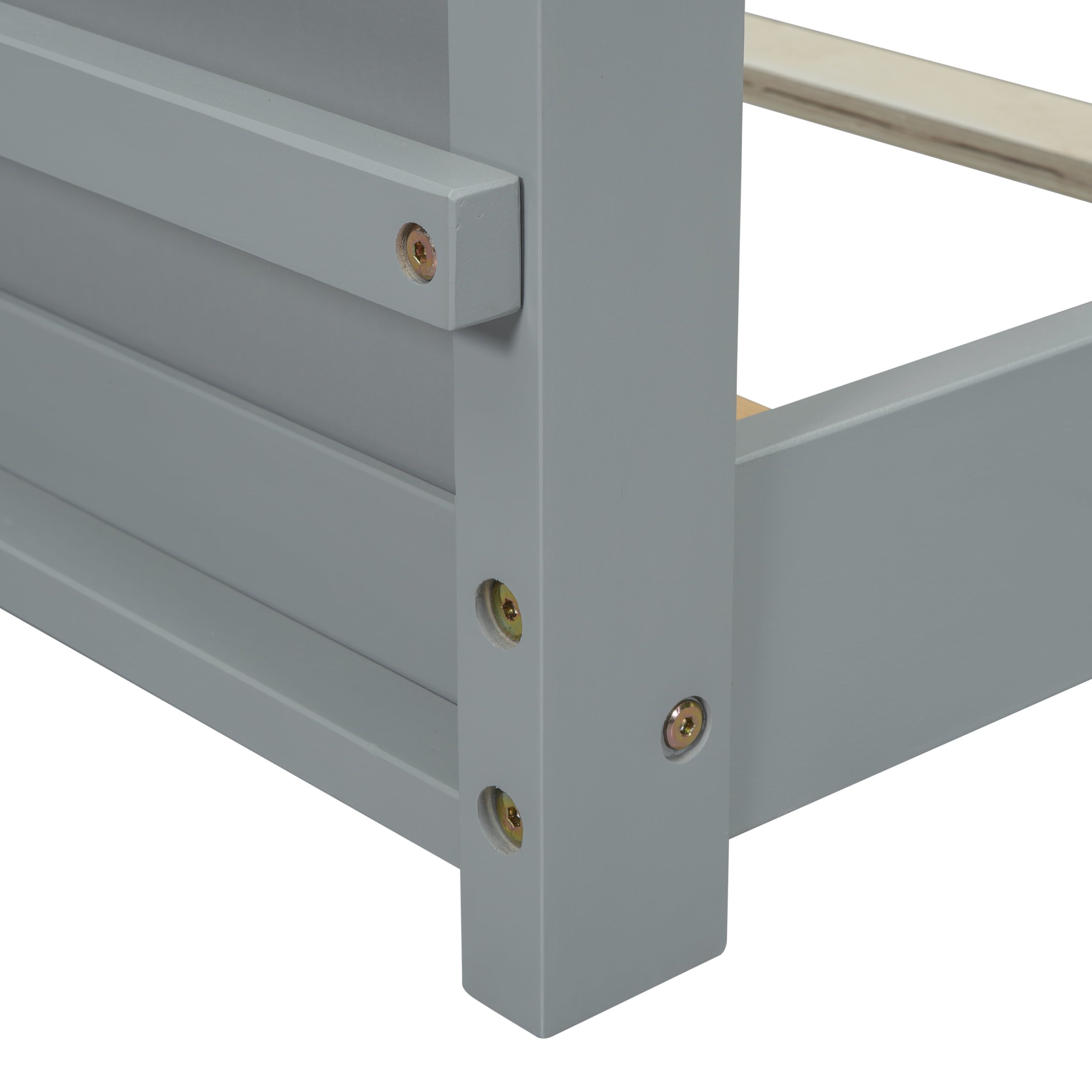 Alvantor Twin Montessori Floor Bed with Guardrail and Platform