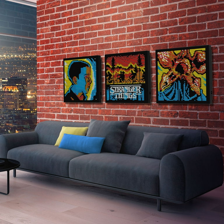 New! Lite-Brite Wall Art POP Wow 16 x 16 Screen, 6,000 Mini Pegs, 3 HD  Design