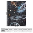 thumbnail image 4 of PIKWEEK Galaxy Flying Carpet, a gift from astronomy enthusiasts for children. Boys and adults shine in dark spaces. Decorative blankets. Warm flannel and soft plush astronomical flying blankets White, 4 of 6