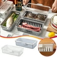 thumbnail image 1 of Contenedores de almacenamiento para refrigerador 1 unidad contenedores herméticos para alimentos 1140 x 590 x 295 pulgadas organizador de cocina apilable de plástico, 1 of 8