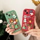thumbnail image 5 of 3D Cartoon Santa Claus Christmas Phone Case For iPhone 15 14 13 12 11 Pro Max X XR XS Max Elk Snowman Soft Silicone Back Cover, 5 of 5