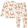 thumbnail image 2 of Corgi Love Pattern Cotton Pajamas 2 Piece Set Sleepwear Soft and Comfortable Homewear Nightwear, 2 of 7