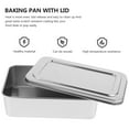 thumbnail image 3 of TABLZONE Stainless Steel Baking Tray with Lid, Oven Pan for Home Cooking and Baking Use, 3 of 6