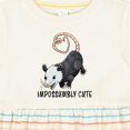 thumbnail image 4 of Inktastic Impossumbly Cute Possum Pun Girls Baby Dress, 4 of 5