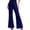 Dark Blue, variant on Women's Sequin Flare Pants Drawstring Elastic Waist Casual Loose Trousers High Waisted Pull On Party Club Night Out Dance Sparkly Pants