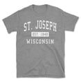 thumbnail image 1 of St. Joseph Wisconsin Classic Established Men's Cotton T-Shirt, 1 of 1