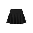 thumbnail image 5 of Fdqin Girls Skirts 3pcs Elastic High Waisted Tennis Skirts Kids Athletic Running Flowy Mini Skirt Pink White Black 7-8 Years, 5 of 8