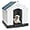 Blue Roof, variant on Large Plastic Dog House Indoor Outdoor Doghouse Dog Kennel Easy to Assemble Puppy Shelter with Air Vents Elevated Floor Waterproof
