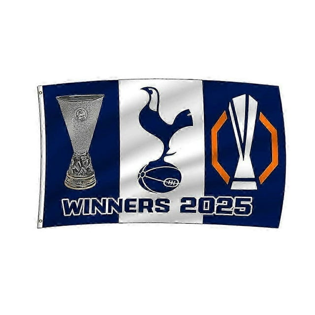 Tottenham Hotspur F.c Flag Banner 3x5ft Europa League Winners Spurs Fans Ftrse490