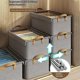 thumbnail image 4 of Foldable Steel Frame Cationic Cloth Clothes Storage Box with Lid Closet Wardrobe Dustproof Organizer, 4 of 5