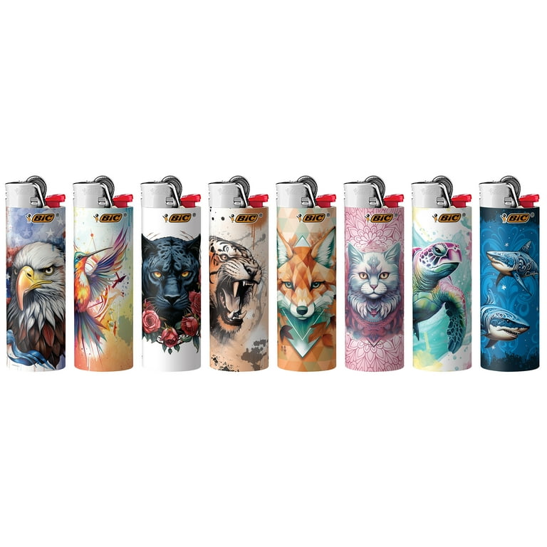 BIC, Special Edition Tattoos Series Pocket Lighters, Set of 8