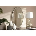 thumbnail image 1 of Baxton Studio RXW-6156 Graca Modern & Contemporary Antique Silver Finished Oval Accent Wall Mirror, 1 of 2