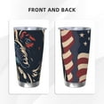 thumbnail image 3 of KLL Patriotic Bulldog Art Print 40oz Stainless Steel Insulated Car Cup with Spillproof Lid - Keep Your Drink Hot or Cold on the Go-Without Straw, 3 of 8