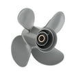 thumbnail image 3 of Outboard Propeller 4 Blades Propeller 10 3/8x13 Outboard Propeller High Thrust 4 Blades Aluminum Alloy Fit For Outboard 35-60HP Engine, 3 of 8