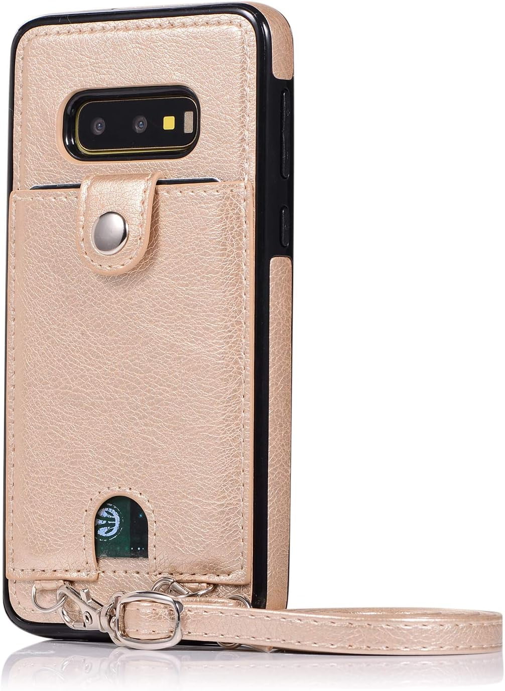 Phone Case Samsung Galaxy S10e Leather Case PU Leather Wallet Case For  Samsung Galaxy S10e Necklace Lanyard