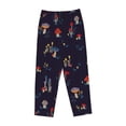 thumbnail image 4 of Kll Womens Mushrooms3 Print Pajama Pants Soft Pajama Bottoms For Women Cozy Lounge Pants, 4 of 9