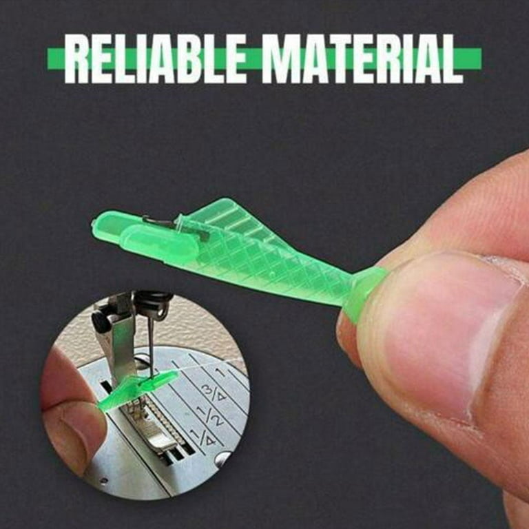 20 Pieces Fish Type Needle Threader Sewing Machine Needle Threader Green Sewing  Needle Inserter Hand Sewing Threader with Case 