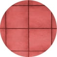 thumbnail image 1 of Ahgly Company Machine Washable Indoor Round Transitional Red Area Rugs, 4' Round, 1 of 7