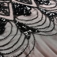 thumbnail image 5 of IBTOM CASTLE Women's 1920s Flapper Dress Vintage Great Gatsby Party Sequin Maxi Evening Cocktail Dresses XXL Black + Pink, 5 of 6