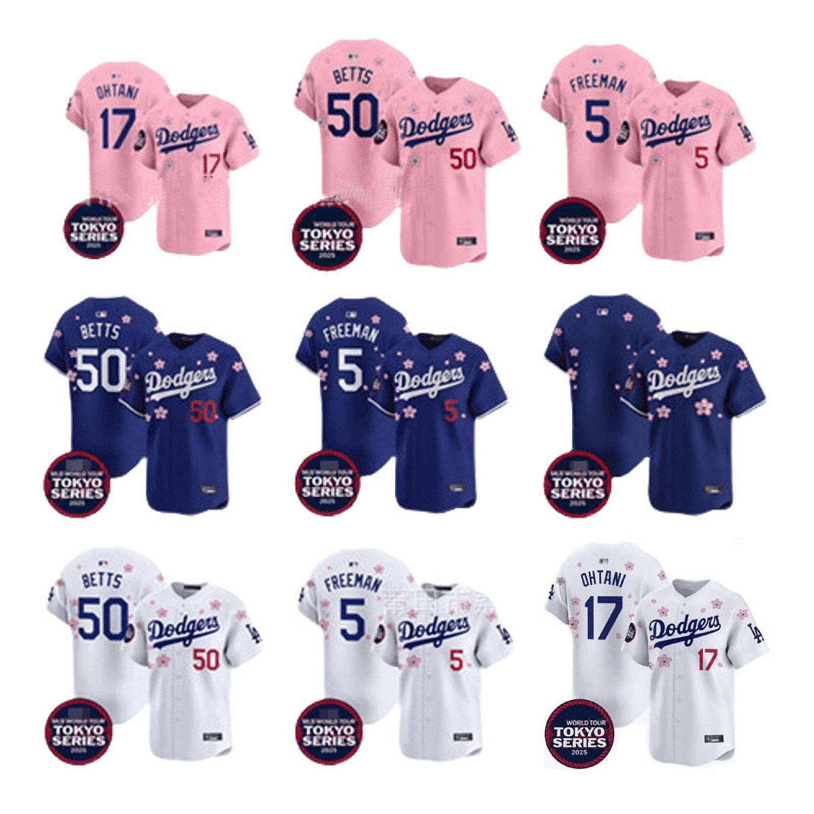 ZIORGSHF Men's And Women's New Los Angeles Dodgers Cherry Blossom