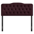 thumbnail image 6 of Annabel Stain-Resistant Performance Velvet Queen Headboard in Mulberry, 6 of 8